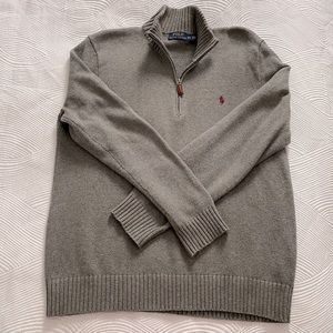 Men’s Polo Ralph Lauren Quarter Zip Pull-Over Sweater sz Medium